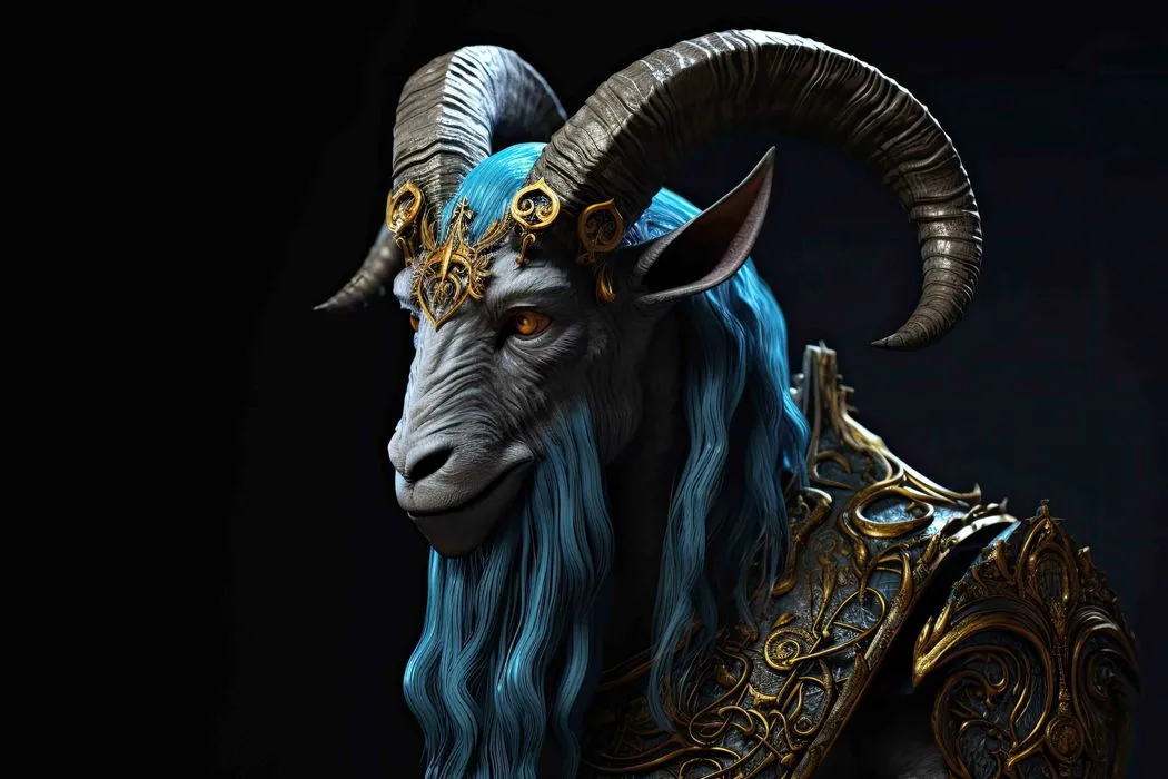 Đầu Dê Thần Thoại Fantasy JPG - Hình Ảnh Chất Lượng Cao