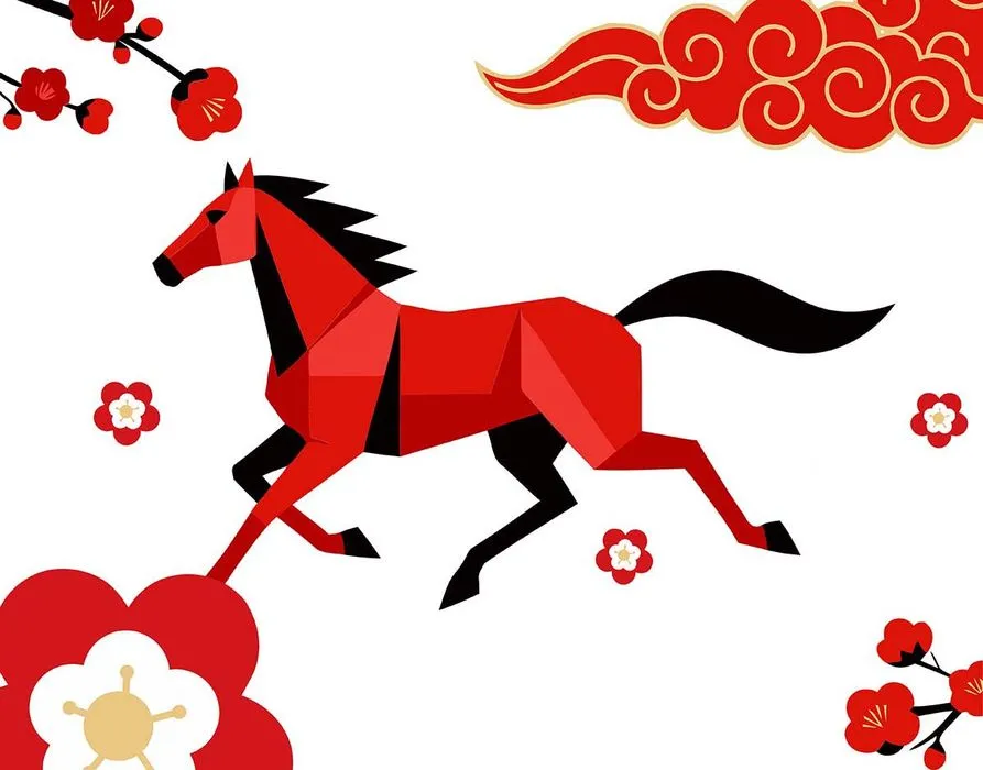 Vector Ngựa Tết Nguyên Đán - Thiết Kế Hoạt Hình EPS