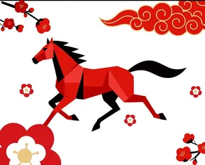 Vector Ngựa Tết Nguyên Đán - Thiết Kế Hoạt Hình EPS