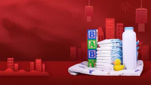 Sản phẩm mẹ và bé tã bỉm bột trẻ em File PSD