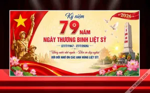 Mẫu thiết kế phông nền kỷ niệm 79 năm ngày Thương binh Liệt sĩ 27 tháng 7 năm 2026 File Corel