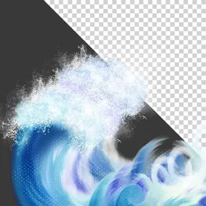 Sóng Biển Xanh Động PNG - Hiệu Ứng Nước Trong Suốt Cho Thiết Kế