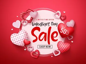 Backdrop Valentine’s Day Màu Hồng Pastel Dễ Thương File EPS