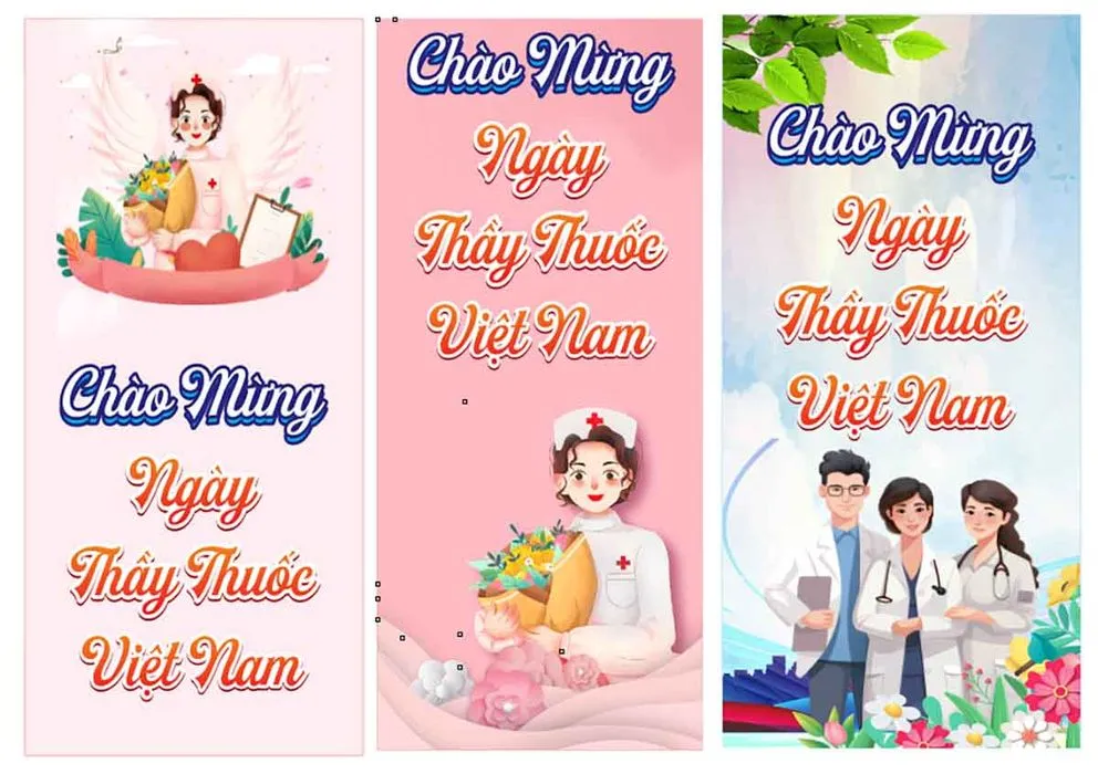 File Corel Phướn Thả Chào Mừng Ngày Thầy Thuốc Việt Nam