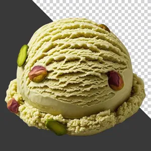 Muỗng Kem Pistachio Chất Lượng Cao – PNG Nền Trong Suốt