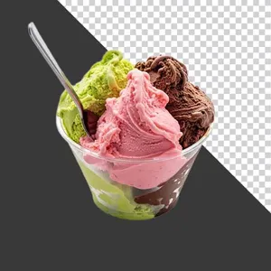 Cốc Kem PNG Chất Lượng Cao - Tách Nền Sẵn Sàng cho Thiết Kế Đồ Họa