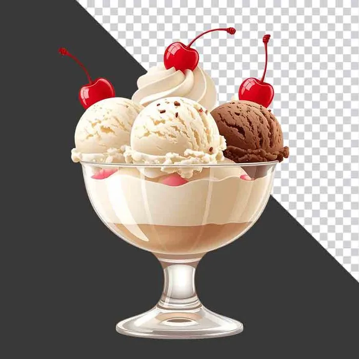 Ly Kem Ngon Với Cherry - File PNG Chất Lượng Cao