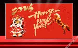 File corel Chúc Mừng Năm Mới 2026 – Bé ngựa dễ thương – Background Tết