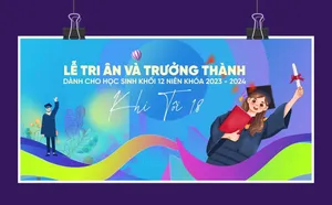 Phông nền, background lễ tri ân và trưởng thành học sinh lớp 12 file corel