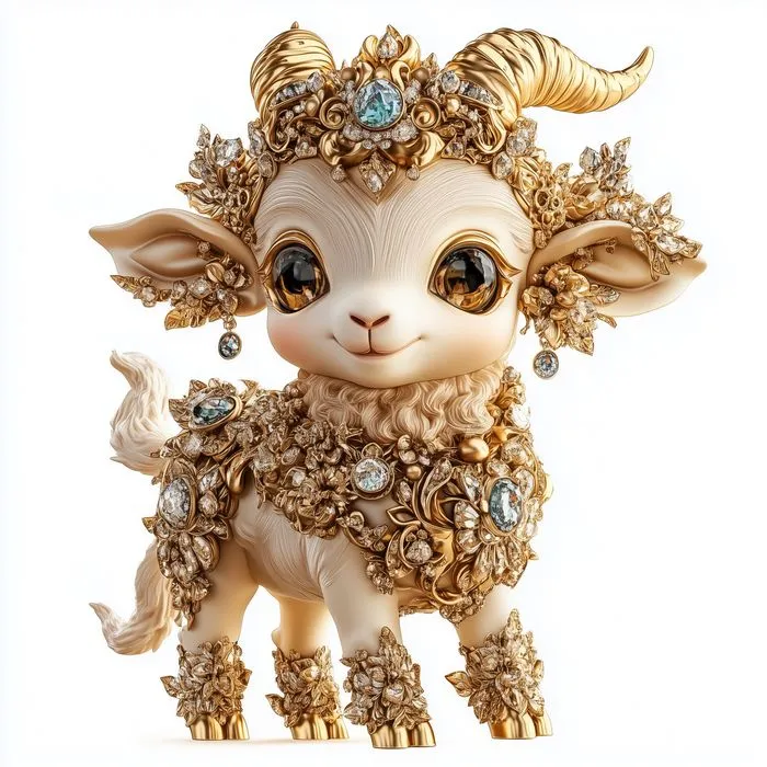 Dê Vàng Trang Sức Kim Cương - Ảnh JPG Chất Lượng Cao