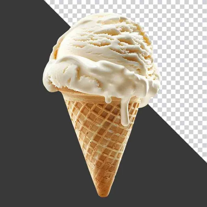 Kem Ốc Quế Vanilla Ngon Mắt – Ảnh PNG Chất Lượng Cao