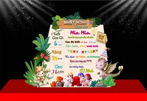 Background sinh nhật bé Nhật Minh – Bảng milestone 1 tuổi – File Corel