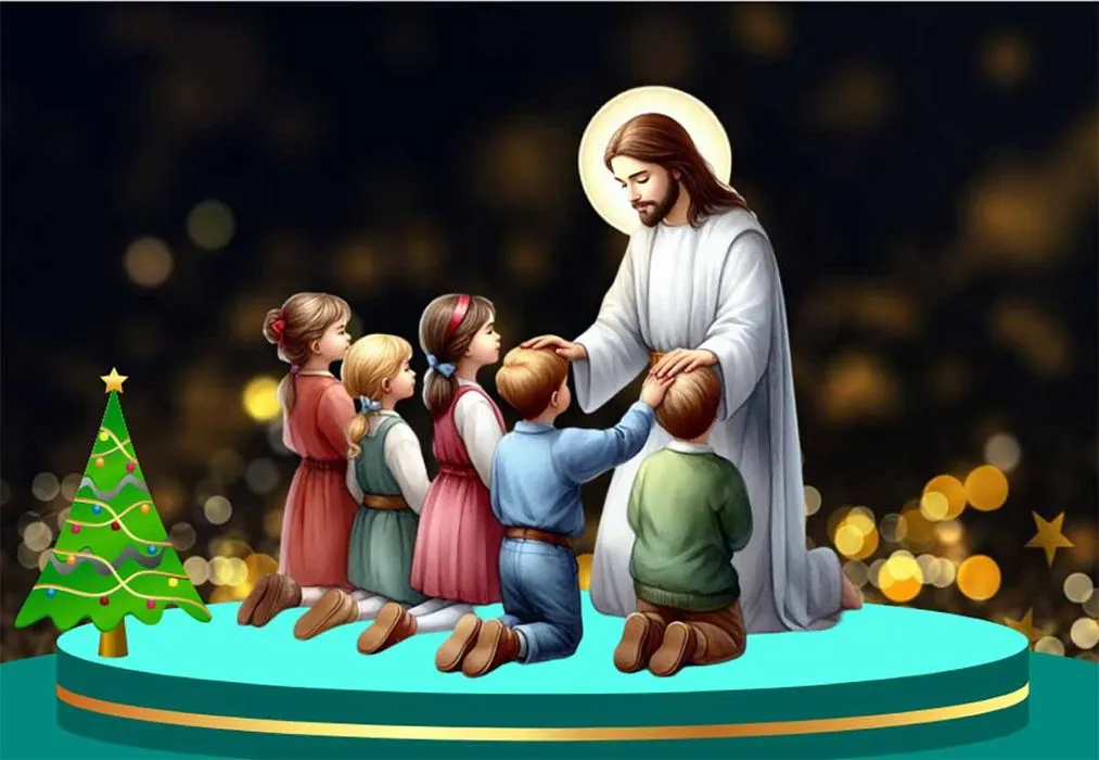 Chúa Giêsu ban phước cho các em nhỏ File corel