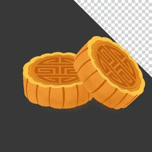 Bánh trung thu họa tiết chữ Thọ - File PNG
