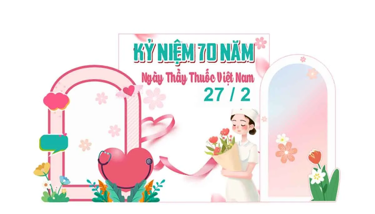 Thiết kế khu trưng bày Kỷ Niệm 70 Năm Ngày Thầy Thuốc Việt Nam 27- 2 File Corel