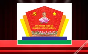Biểu trưng trang trí đại hội Đảng bộ xã nhiệm kỳ 2025-2030 File Corel