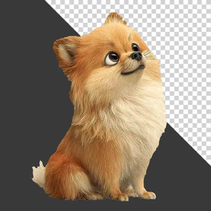 Chó Pomeranian Dễ Thương PNG - Tài Nguyên Đồ Họa Chất Lượng Cao