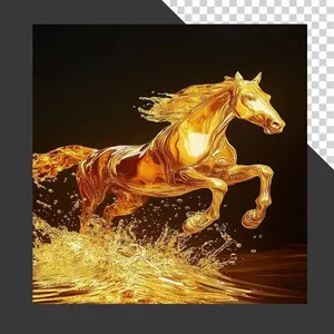 File JPG Ngựa vàng tung vó giữa sóng nước