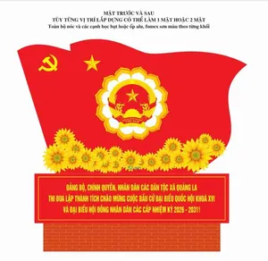 Mẫu Trang Trí Bầu Cử CDR – Thiết Kế Đồ Họa Chuyên Nghiệp
