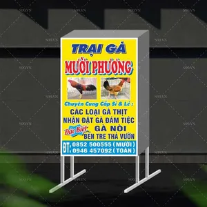 Market biển vẫy biển hộp trại gà giống chất lượng cao - file corel