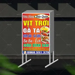 Biển hộp nhà hàng Bảo Quân cơm bình dân file Corel