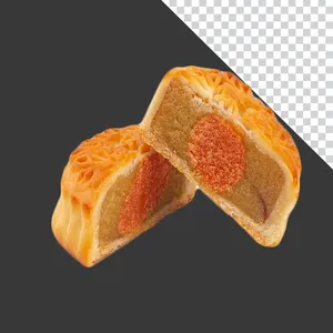 Bánh trung thu nhân thập cẩm trứng muối - File PNG