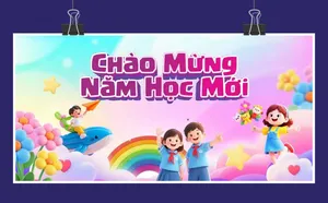 Phông Nền Chào Mừng Năm Học Mới Dễ Thương File Corel