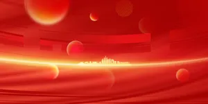 Backdrop triển lãm hội nghị công ty màu đỏ mẫu 20 file PSD