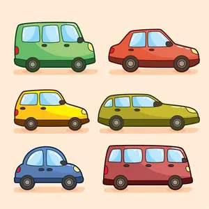 Bộ sưu tập xe ô tô vecter File AI số 1