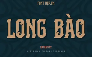 TH Vintoria – Font Chữ Vintage Mang Hơi Thở Hoàng Gia
