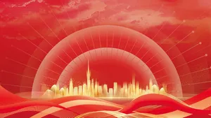 Backdrop hội nghị, khai trương nền đỏ mẫu 18 file PSD