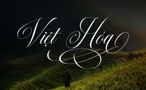 Font chữ Việt hóa cho ngày cưới TH Quadrien Script