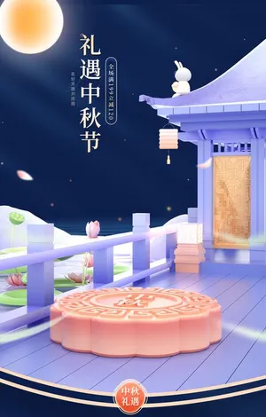 Mẫu thiết kế Poster bánh trung thu  PSD