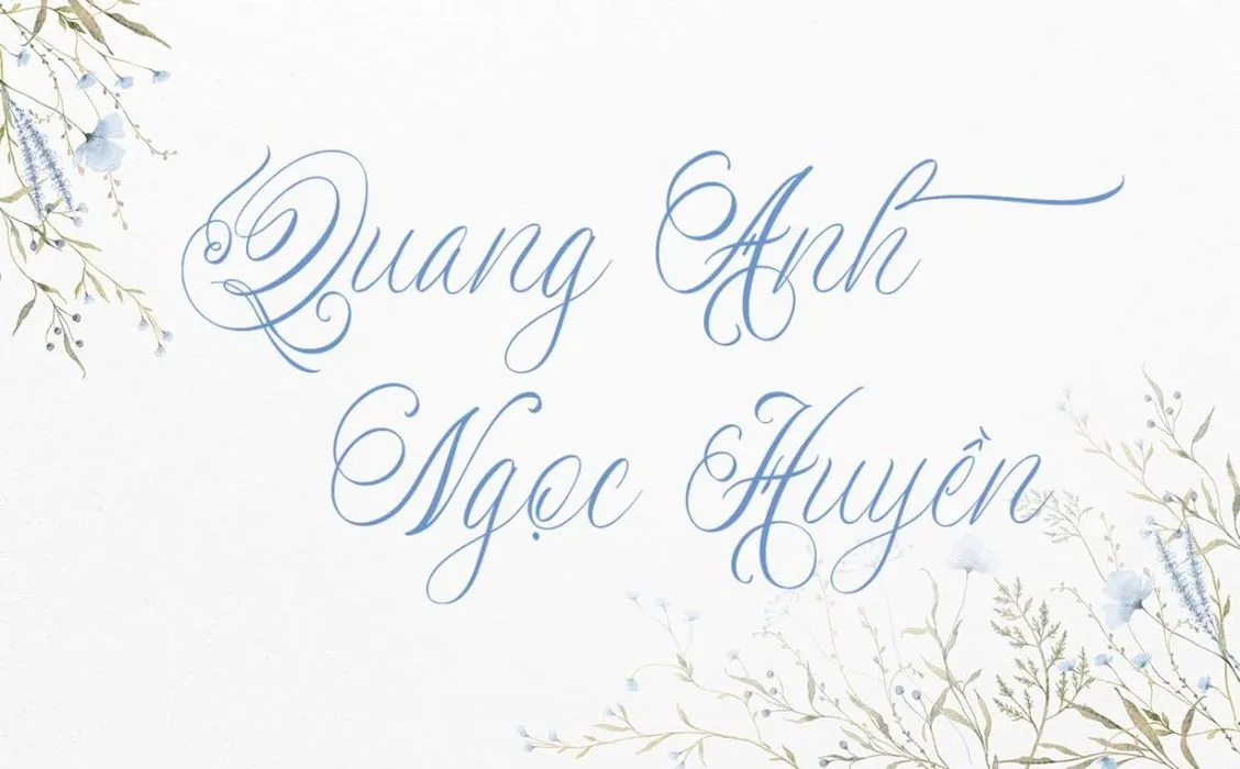 Font chữ đám cưới TH Newly Bridal Việt hóa cho mùa yêu thương