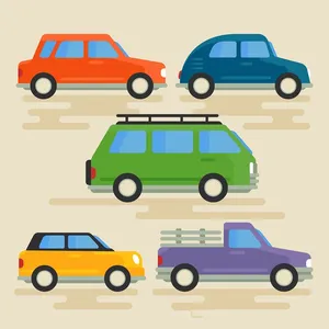 Bộ sưu tập xe 5 ô tô thể thao  vector File AI số 16