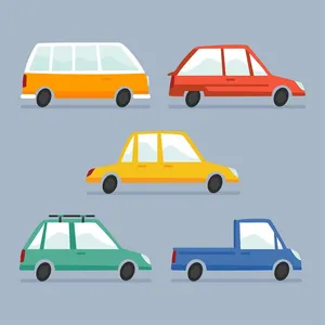 Bộ sưu tập xe ô tô vecter File AI số 3