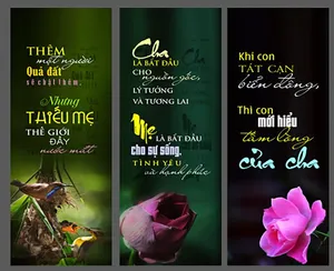 Mẫu phướn dọc vu lan báo hiếu công ơn sinh thành file corel