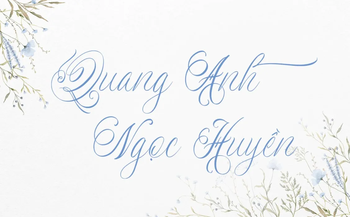 Font chữ đám cưới TH Newly Bridal Việt hóa cho mùa yêu thương