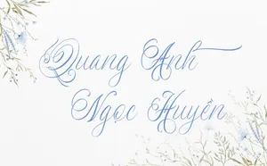 Font chữ đám cưới TH Newly Bridal Việt hóa cho mùa yêu thương