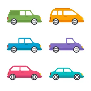 Bộ sưu tập xe ô tô thể thao dã ngoại vector File AI số 15