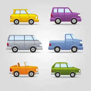 Bộ sưu tập xe ô tô vecter File AI số 2