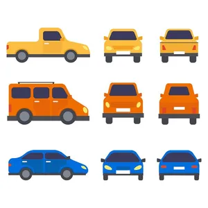 Bộ sưu tập xe ô tô vector File AI số 10