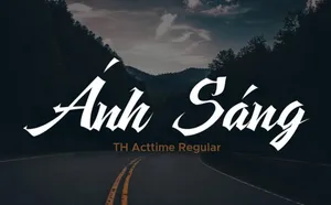 Font chữ đậm phong cách retro mạnh mẽ TH Acttime Việt hóa