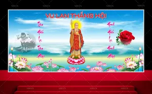 File Corel Vu Lan Thắng Hội – Banner, Backdrop Đại Lễ Vu Lan Báo Hiếu Đẹp