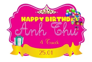 Bảng tên market sinh nhật File corel 7