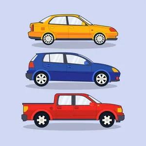 Bộ sưu tập xe ô tô vector File AI số 12