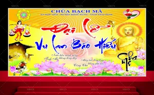File Corel Đại Lễ Vu Lan Báo Hiếu – Banner, Backdrop Phật Giáo Đẹp