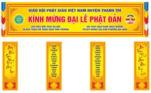 Mẫu băng rôn chào mừng lễ phật đản File Corel 019