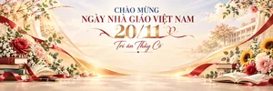 Banner backdrop chào mừng ngày nhà giáo việt nam 20 tháng 11 - JPG