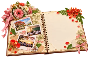Sổ lưu bút kỷ niệm học trò hoa phượng - JPG